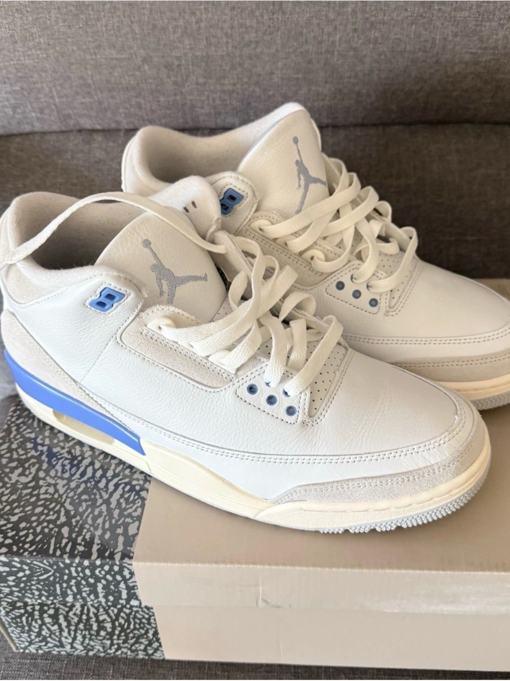 Jordan Retro Lucky Shorts White with Light Blue Accents Men’s Sneakers 10.5